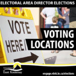 Voting locations in the RDEK for Areas E and F