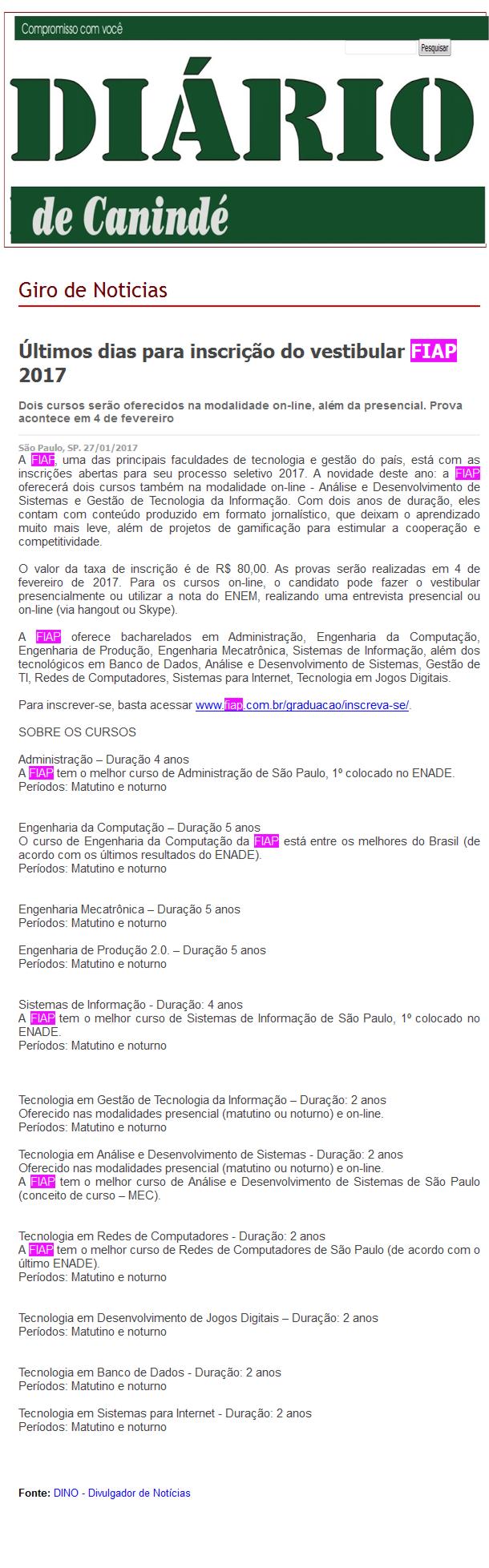 0127 - Site Diário de Canidé
