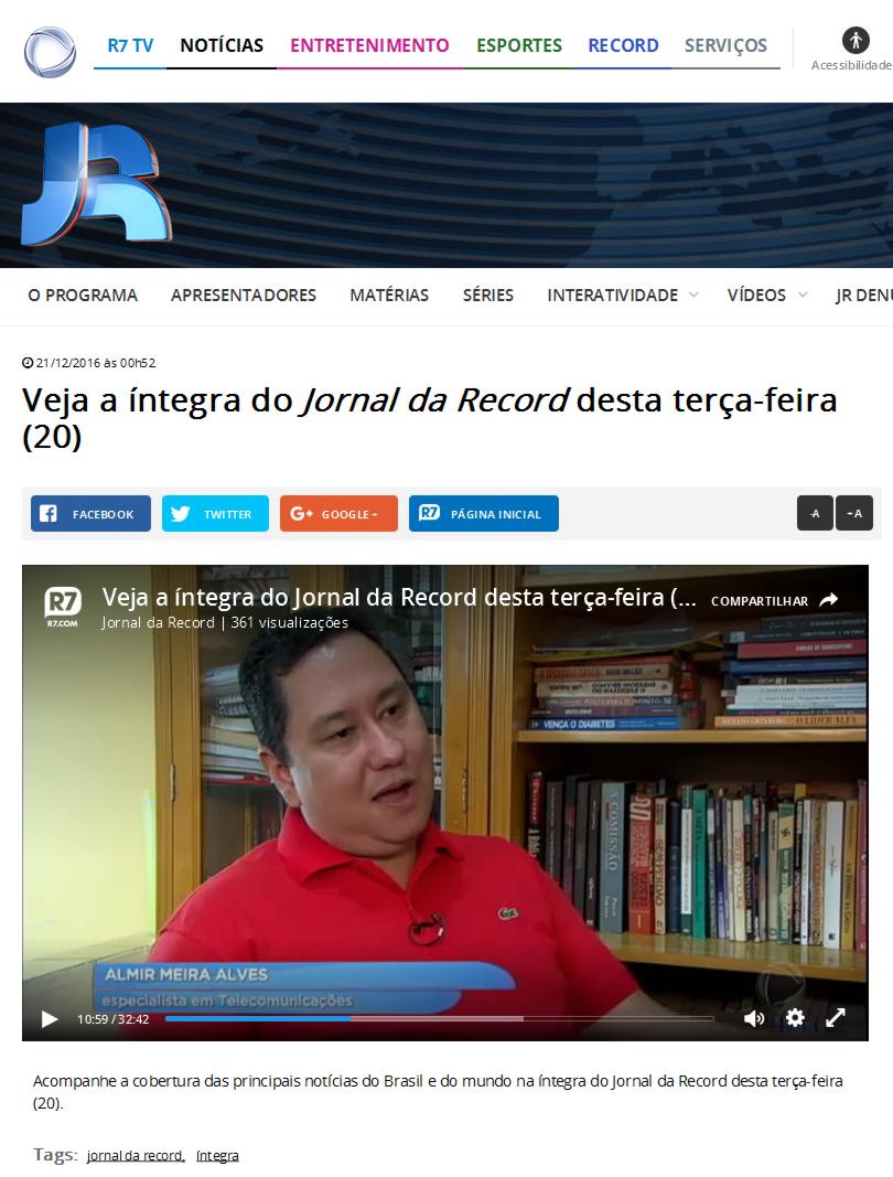 1221 - Site Jornal da Record