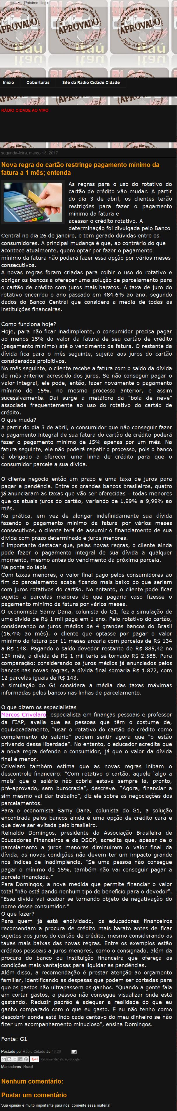 0313 - Site Cidade News Itau