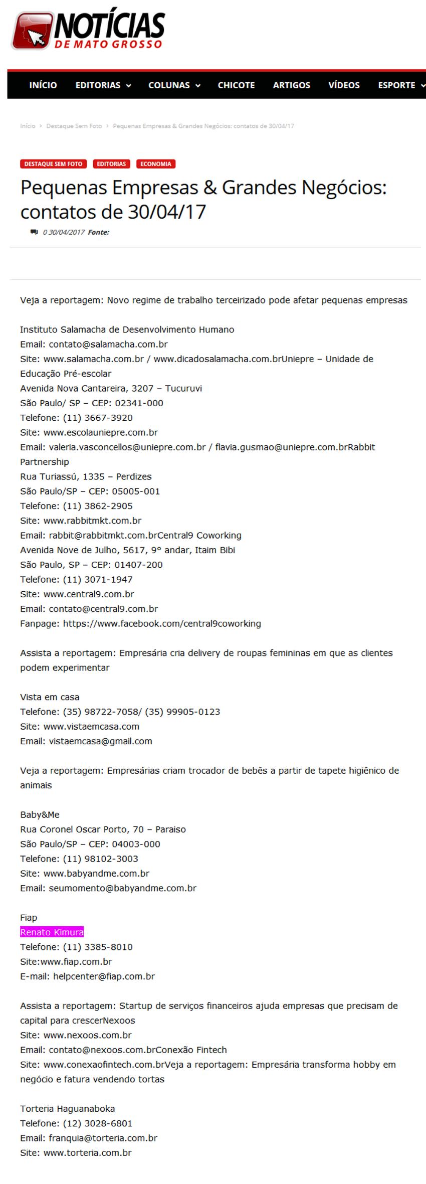 0430 - Site Notícias de Mato Grosso
