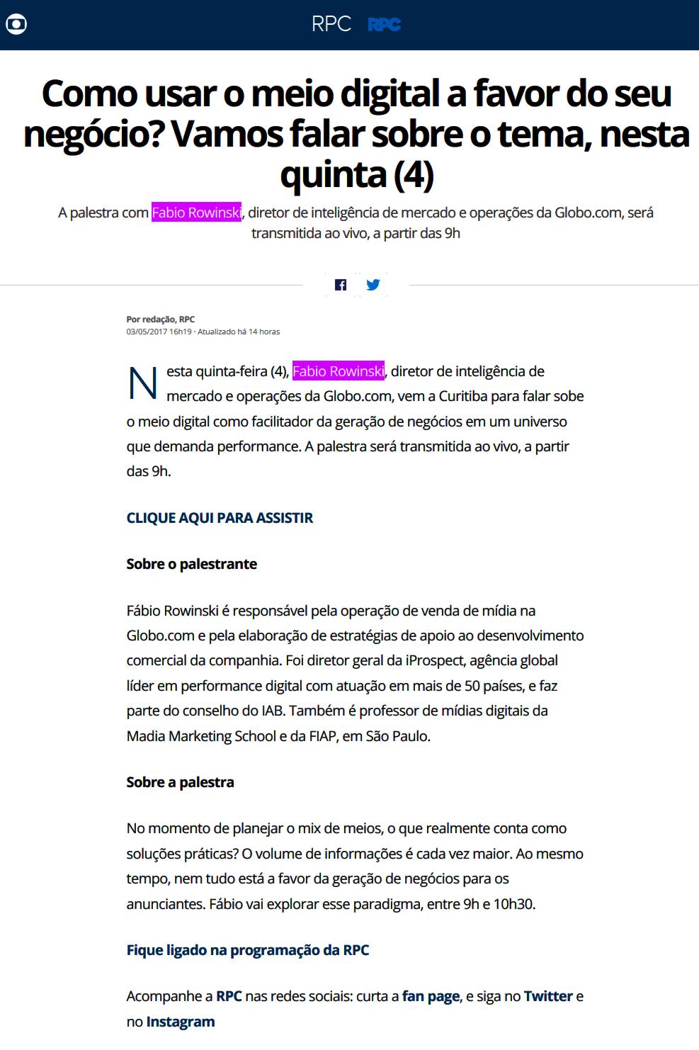 0503 - Site Rede Globo