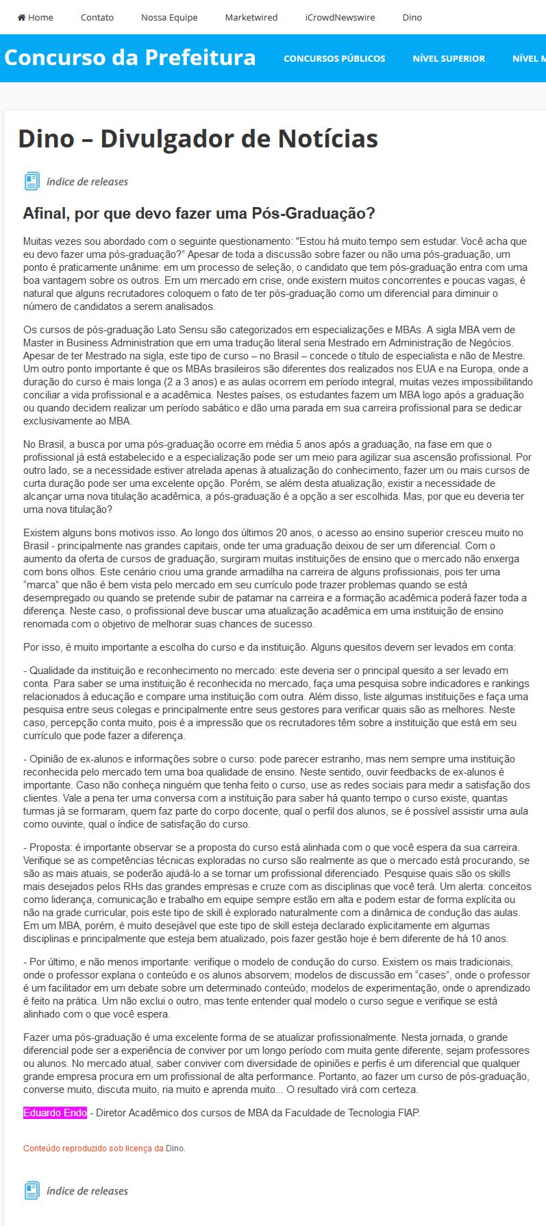 0704 - Site Concurso da Prefeitura