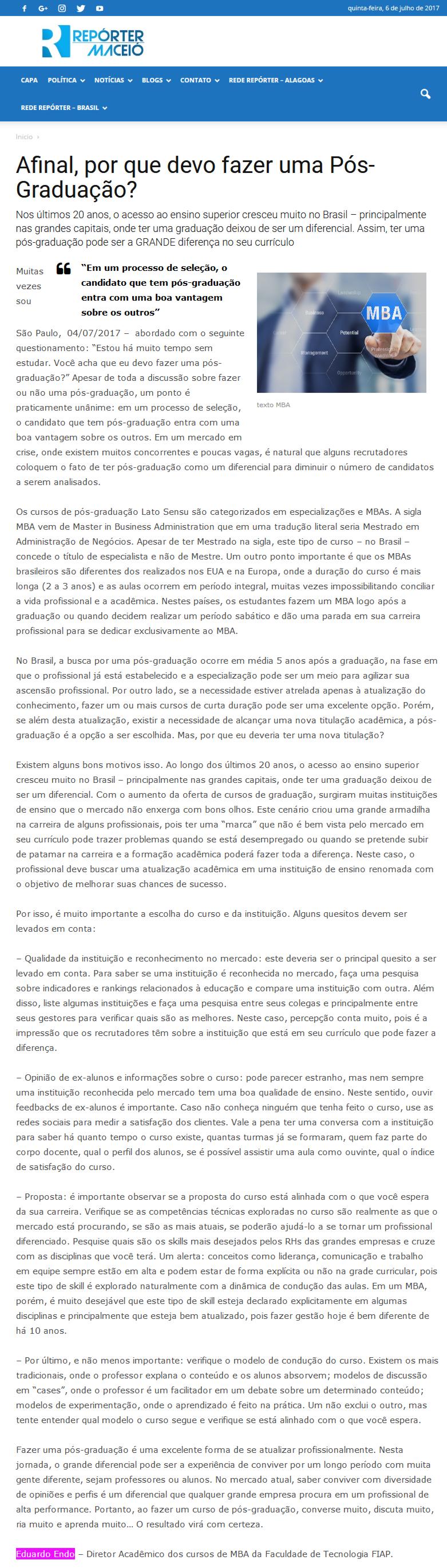 0704 - Site Reporter Maceio