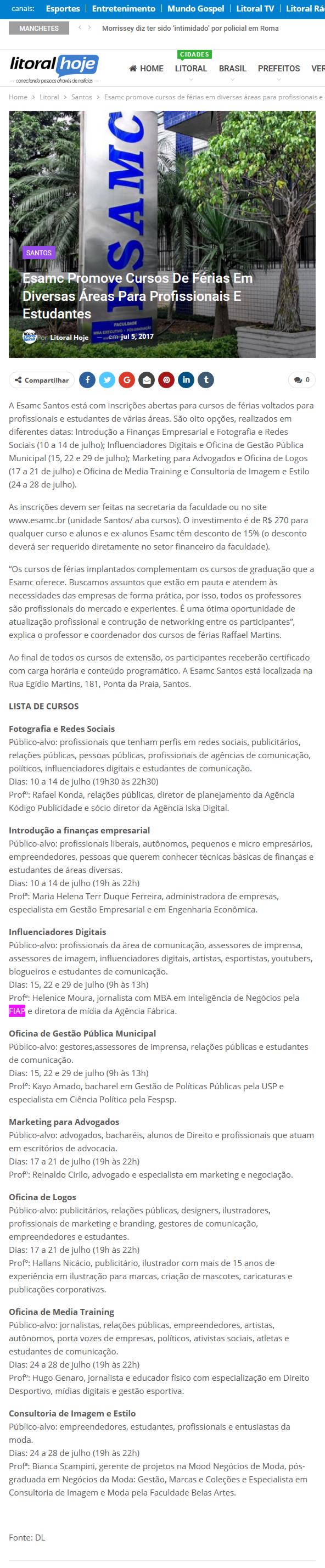 0705 - Site Litoral Hoje