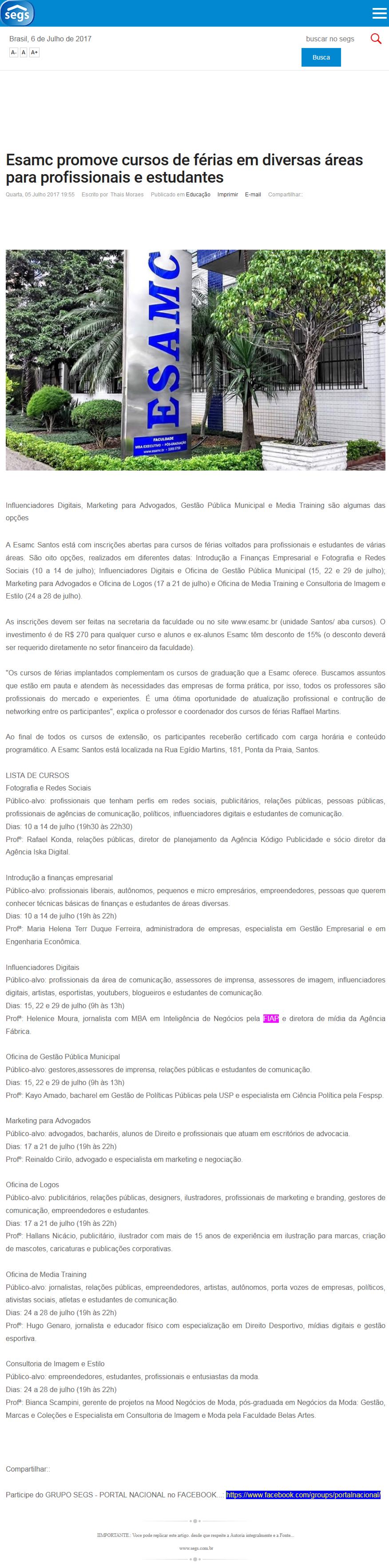 0705 - Site Segs