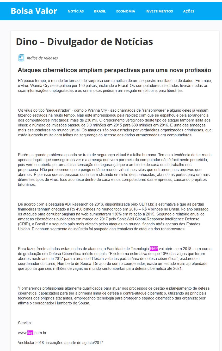 0726 - Site Bolsa Valor