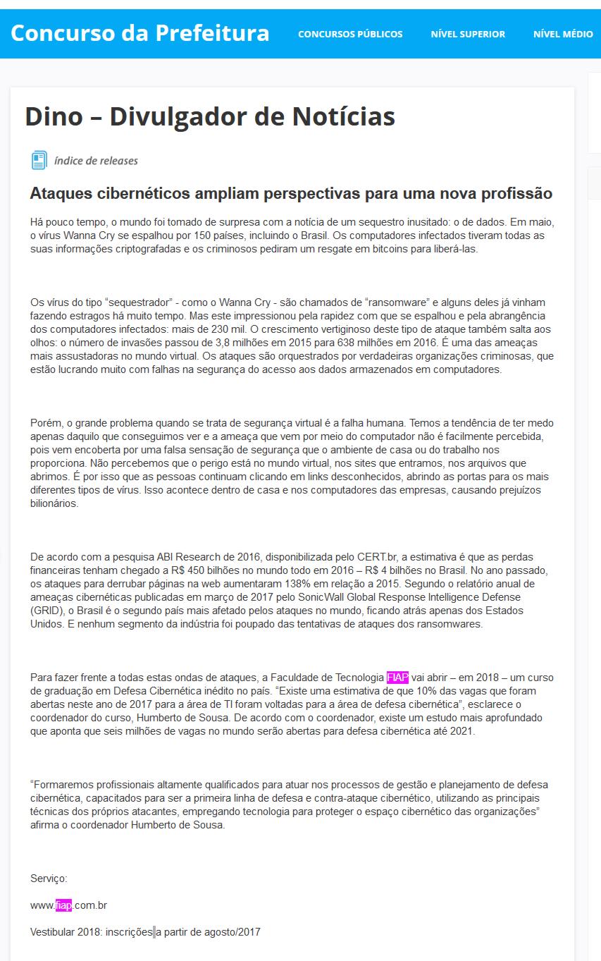 0726 - Site Concurso da Prefeitura