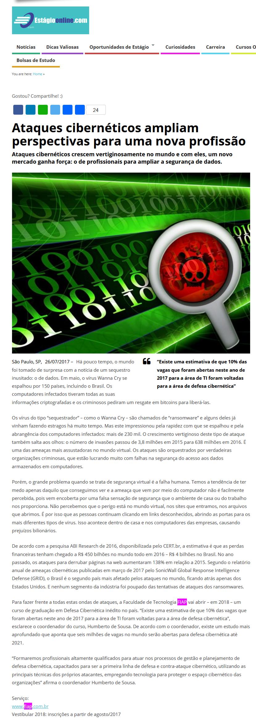 0726 - Site Estágio Online