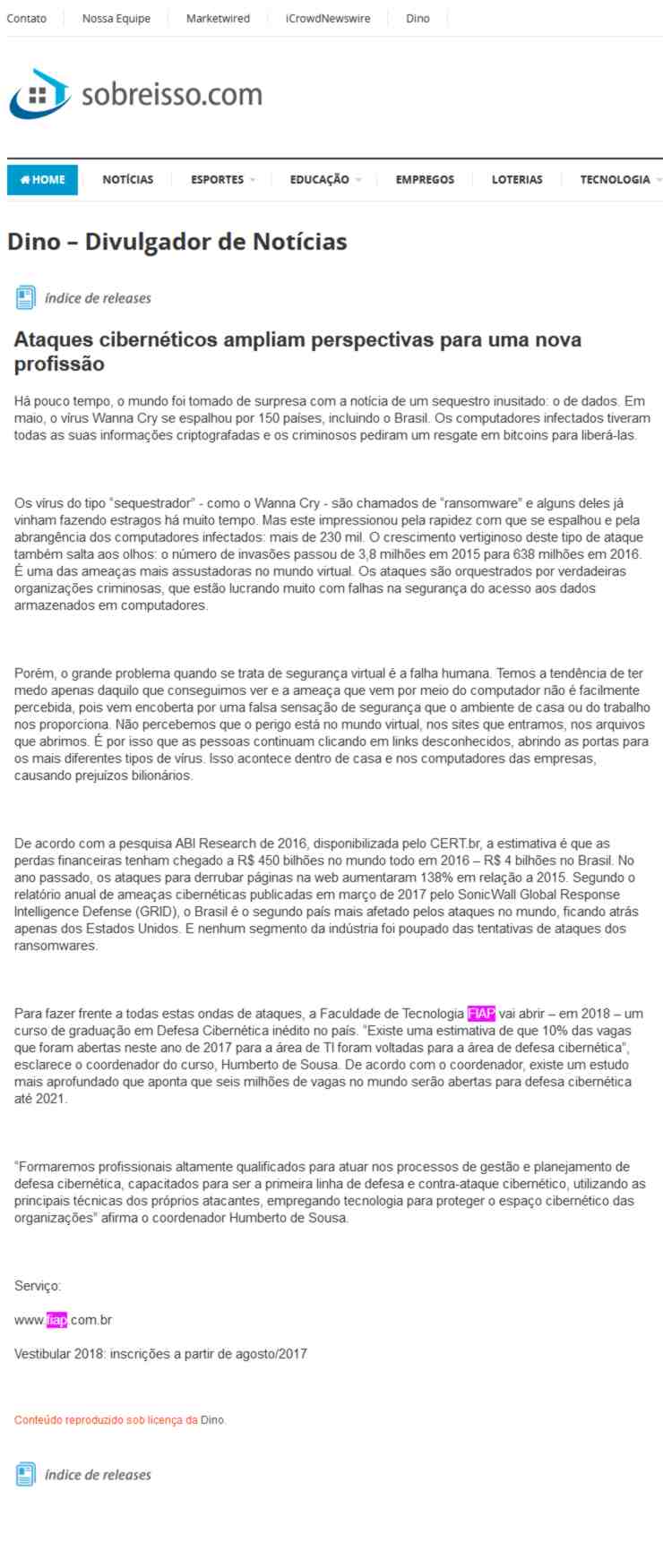 0726 - Site Sobre isso