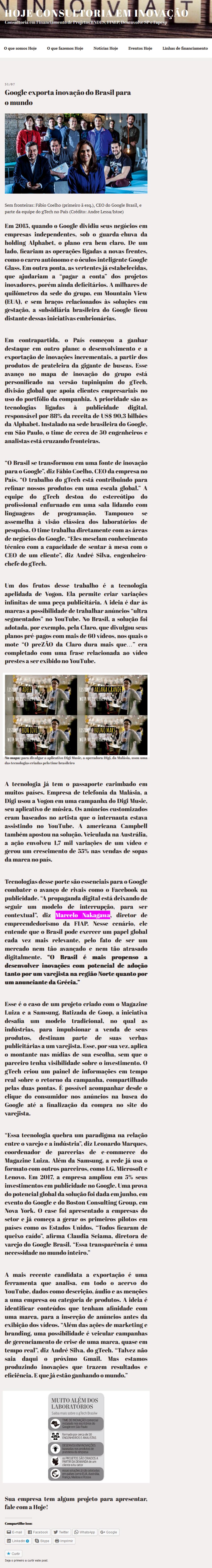 0731 - Site Hoje Consultoria Em Inovação