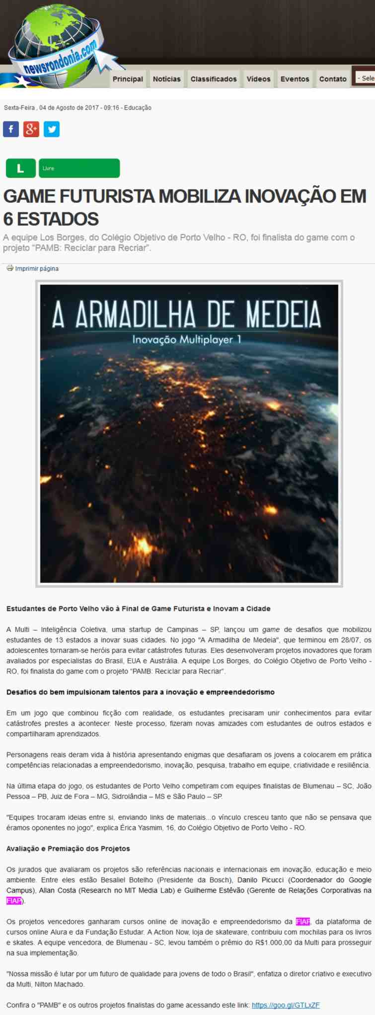 0804 - Site News Rondônia