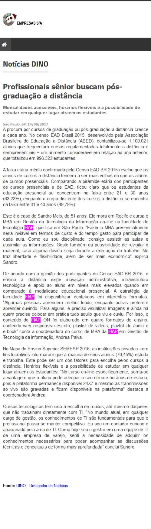 0814 - Site Empresas S-A