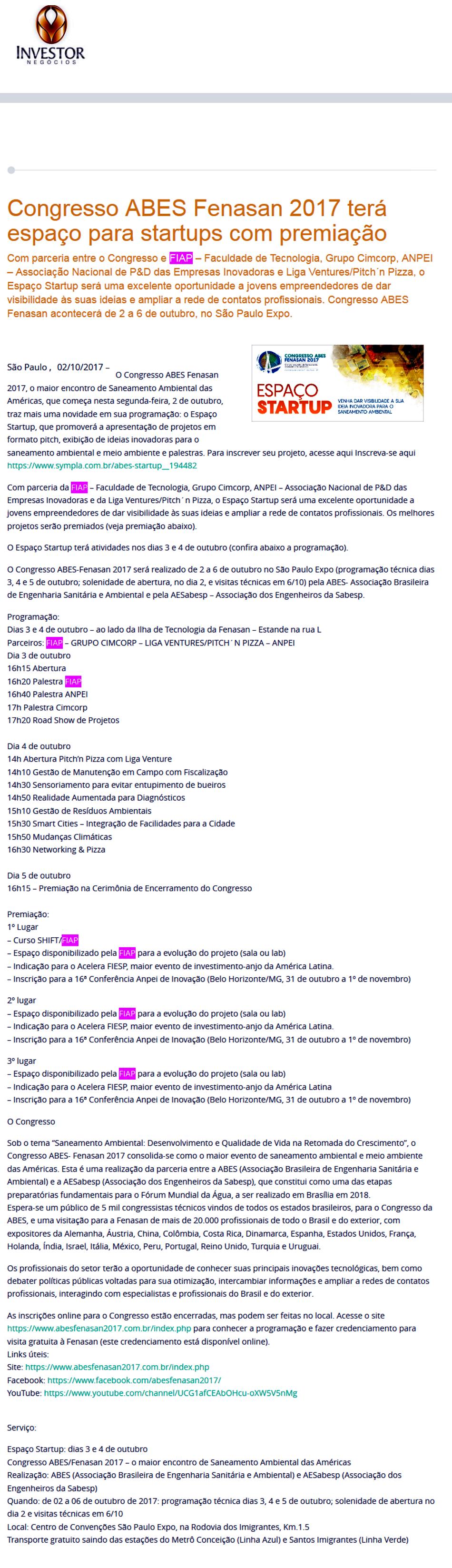 1002 - Site Investor Negócios