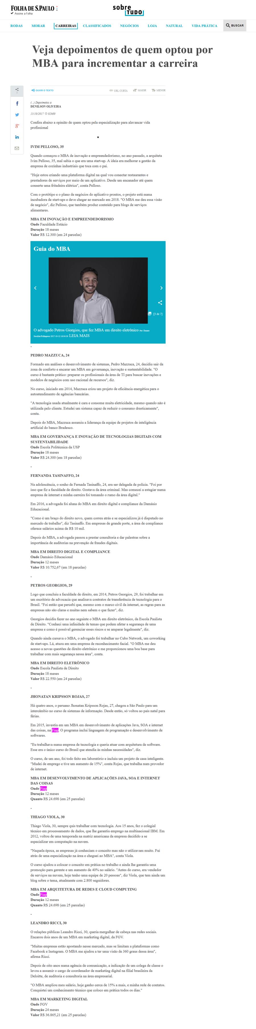 1015- Site Folha de S. Paulo