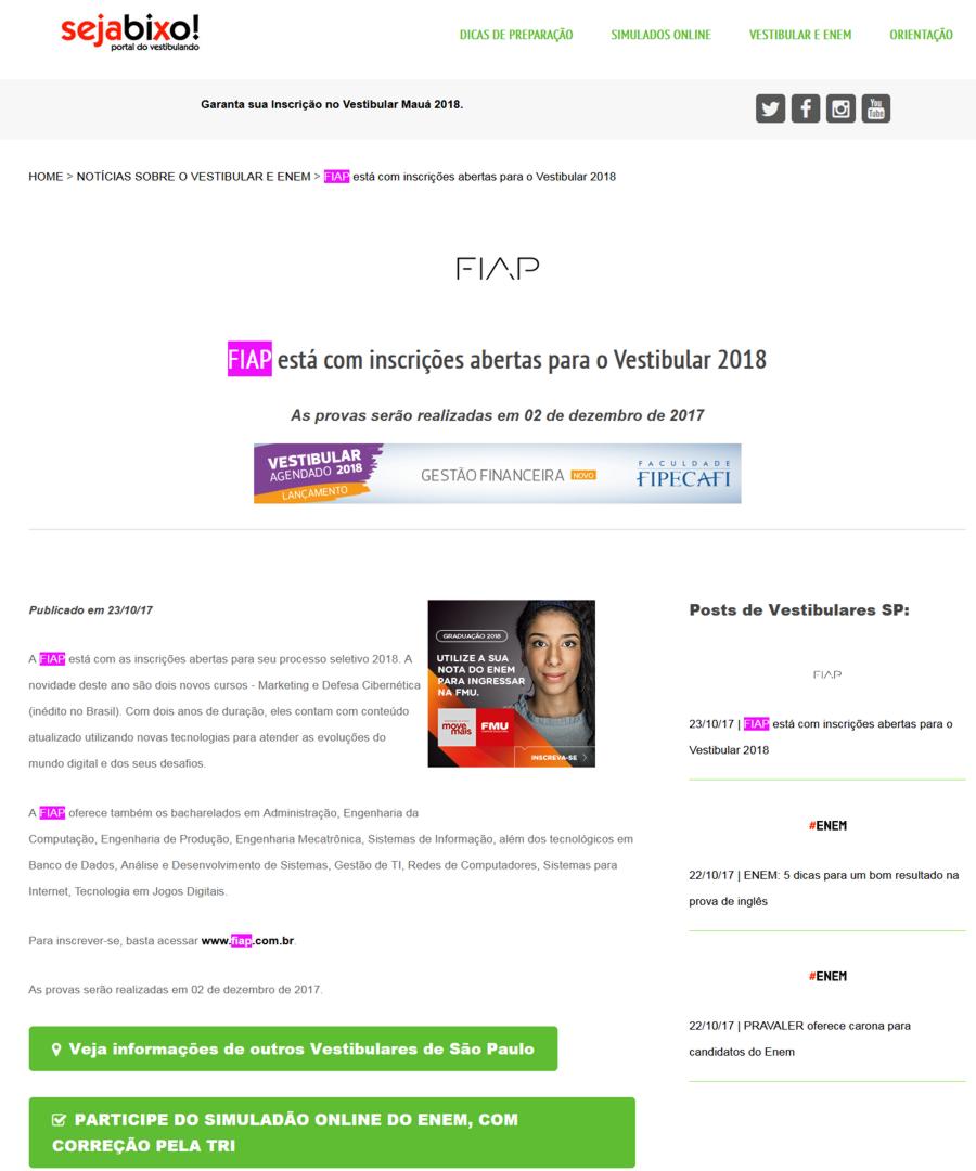 1023- Site Seja Bixo!