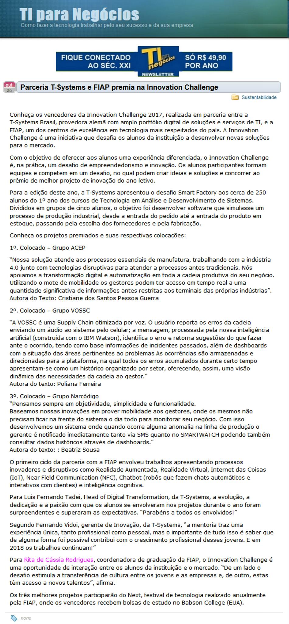 1025- Blog TI para Negócios