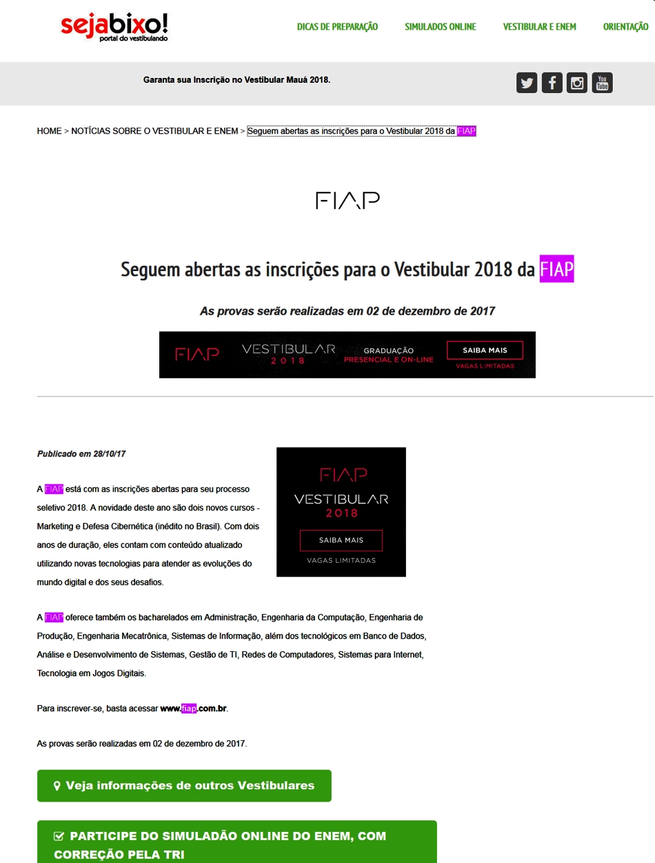 1028- Site Seja Bixo!