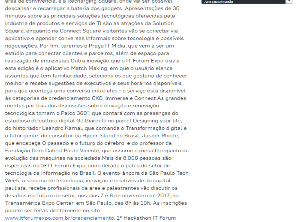 Conteúdo Estadão 2