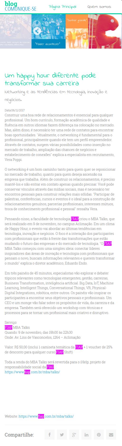 1106- Blog Comunique-se