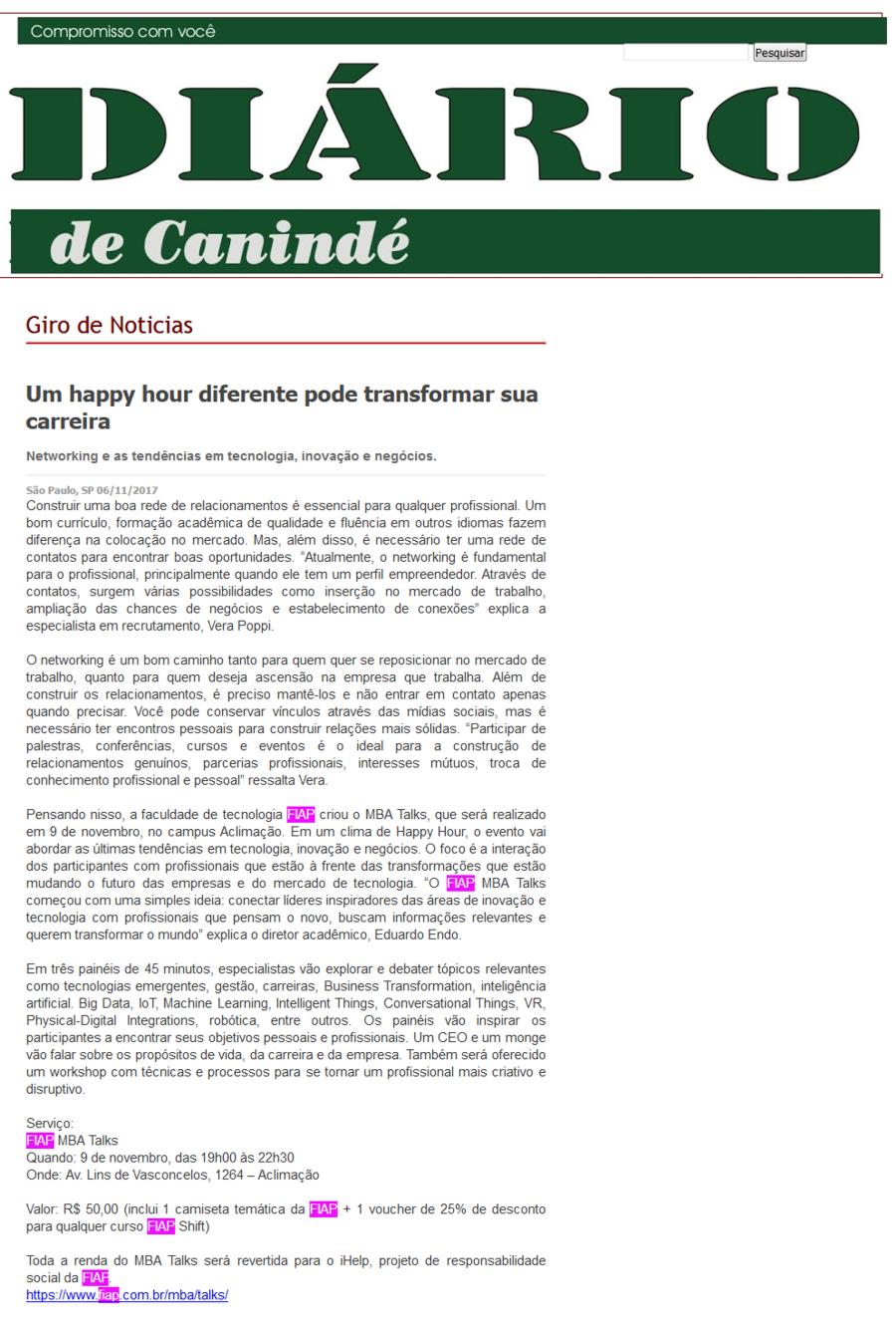 1106- Site Diário de Canindé