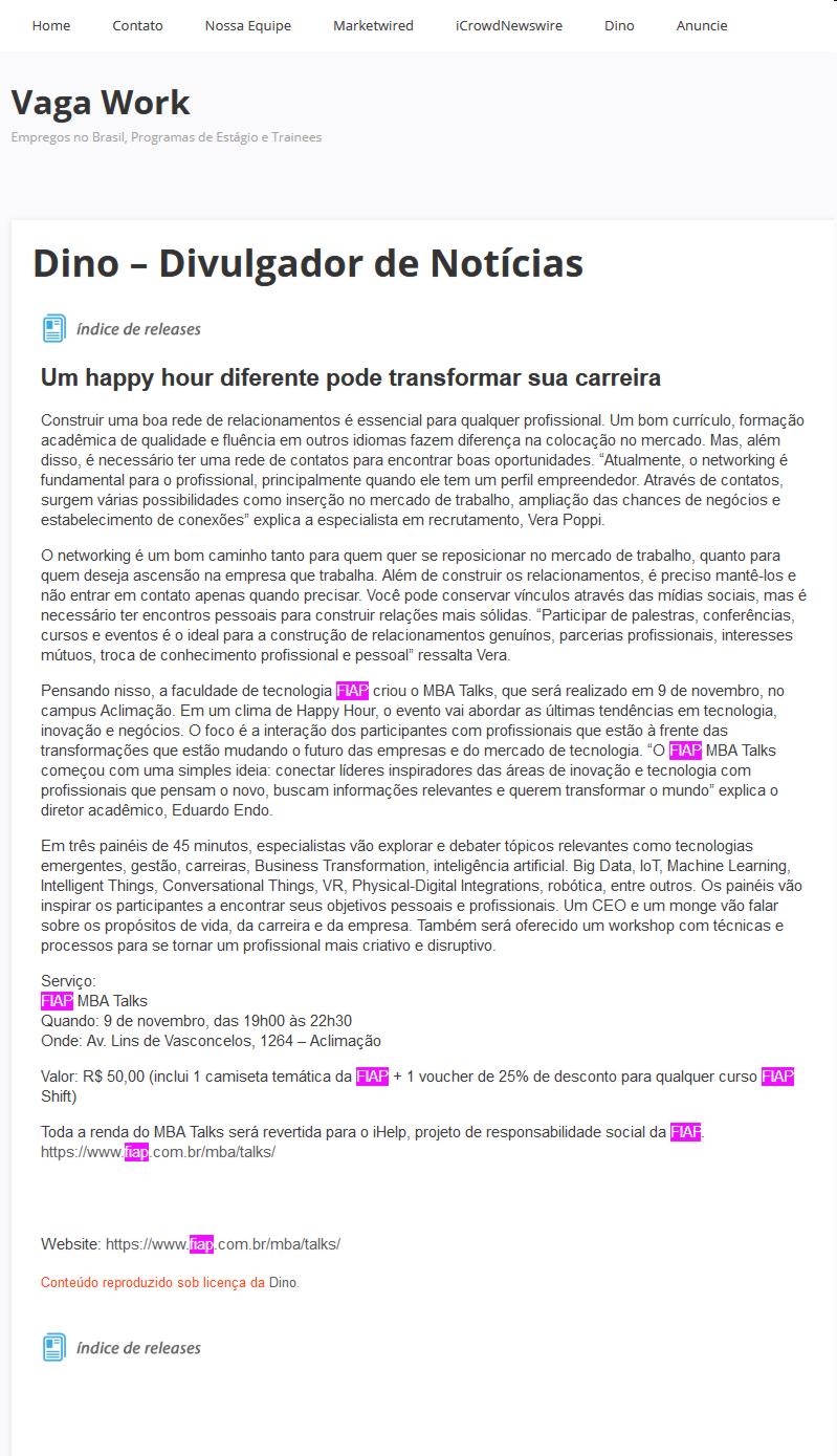 1106- Site Vaga Work