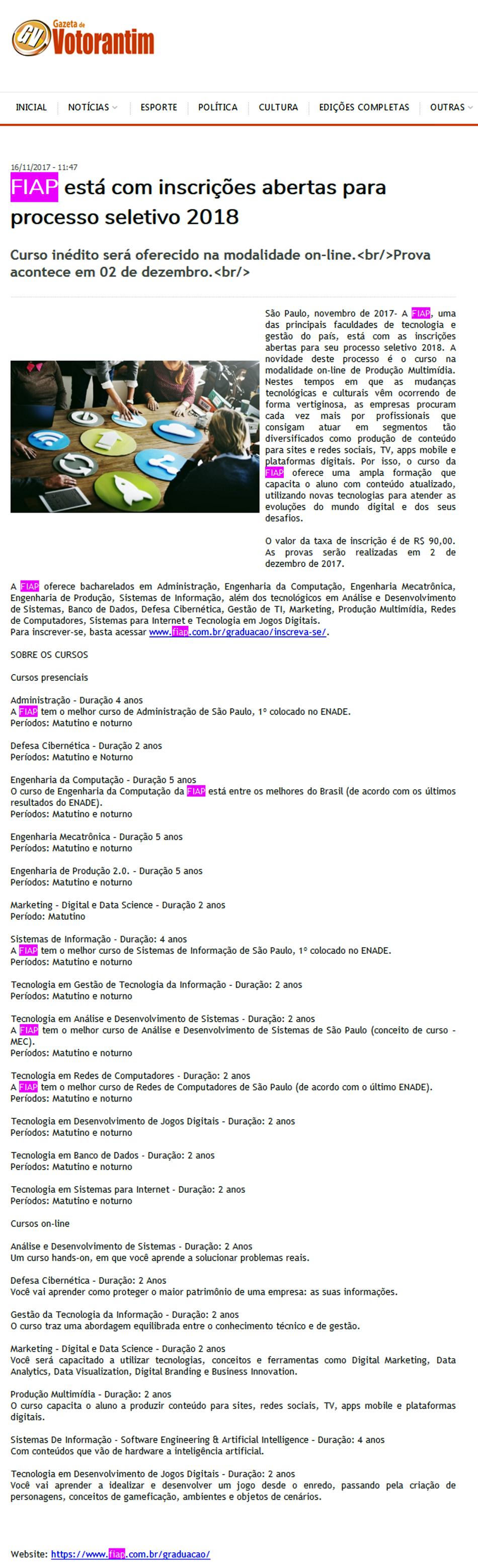 1116- Portal Gazeta do Votorantim