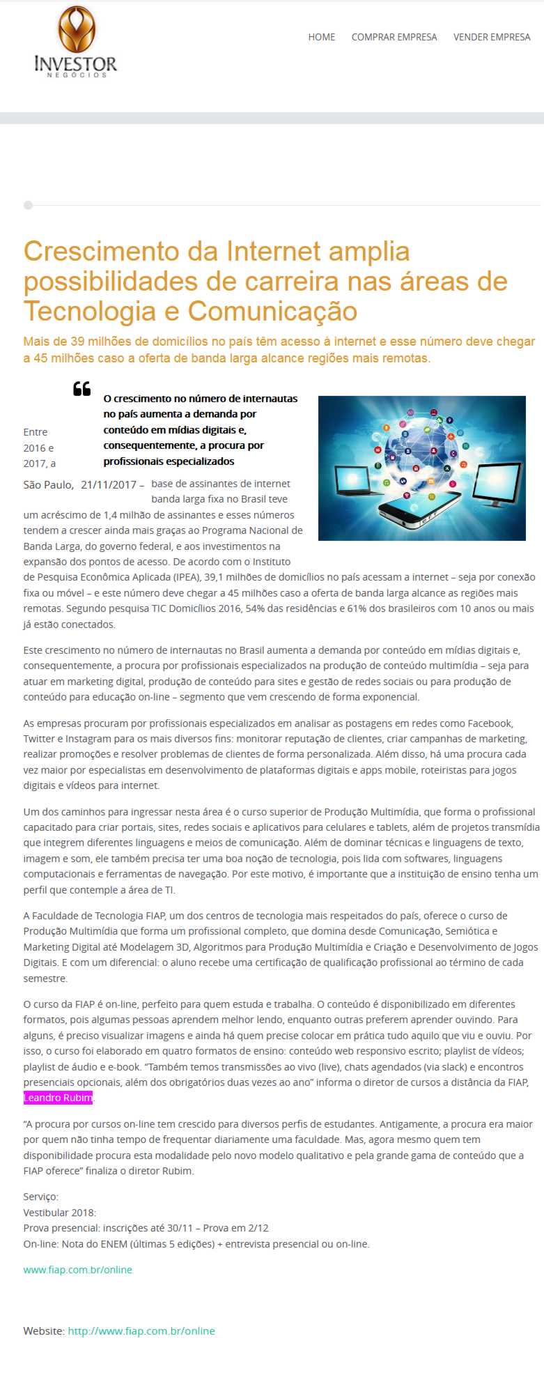 1121- Portal Investor Negócios