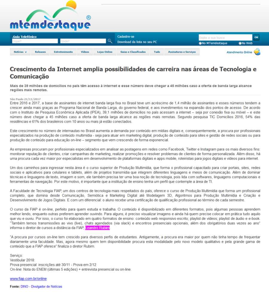 1121- Portal MT em Destaque
