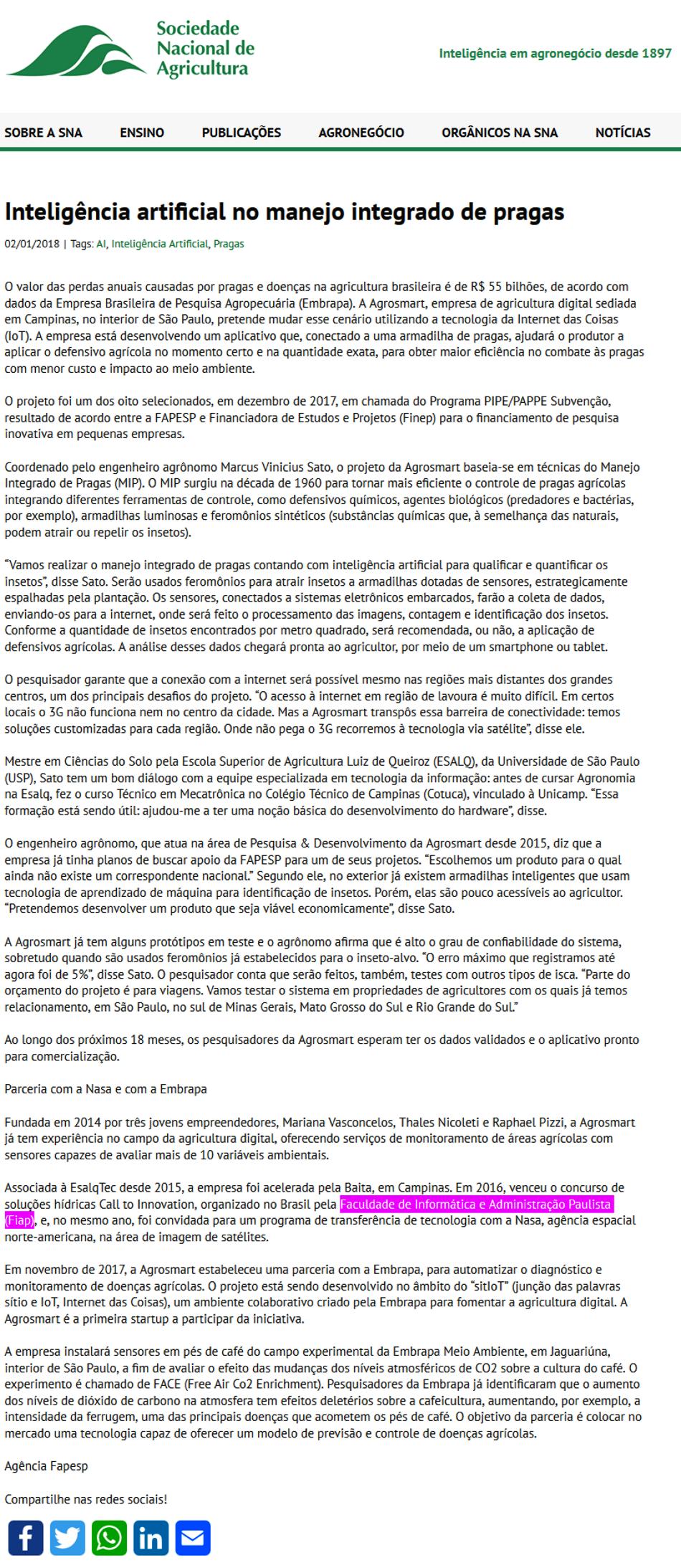 0102- Site Sociedade Nacional de Agricultura