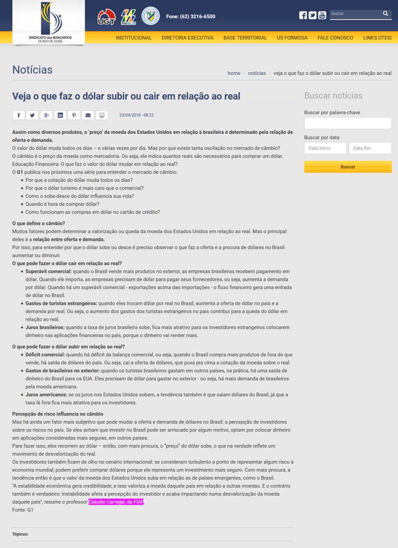 0423- Site Sindicato dos Bancários