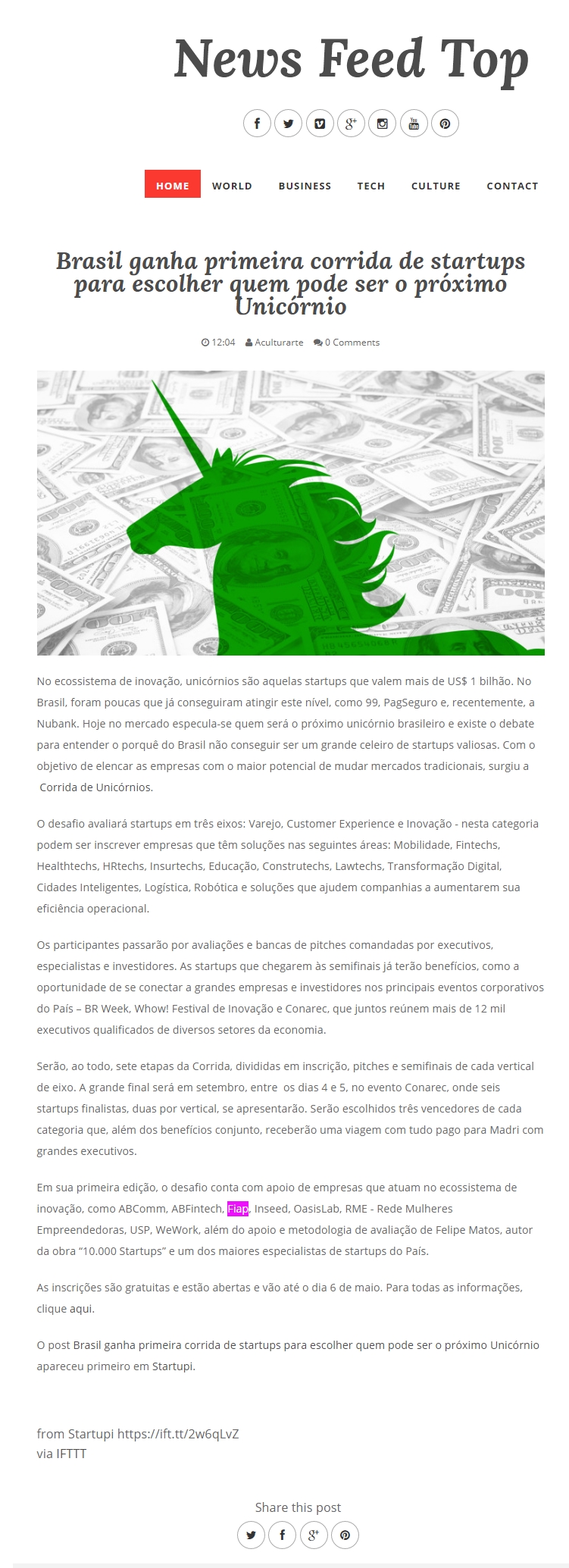 05- Blog News Feed Top