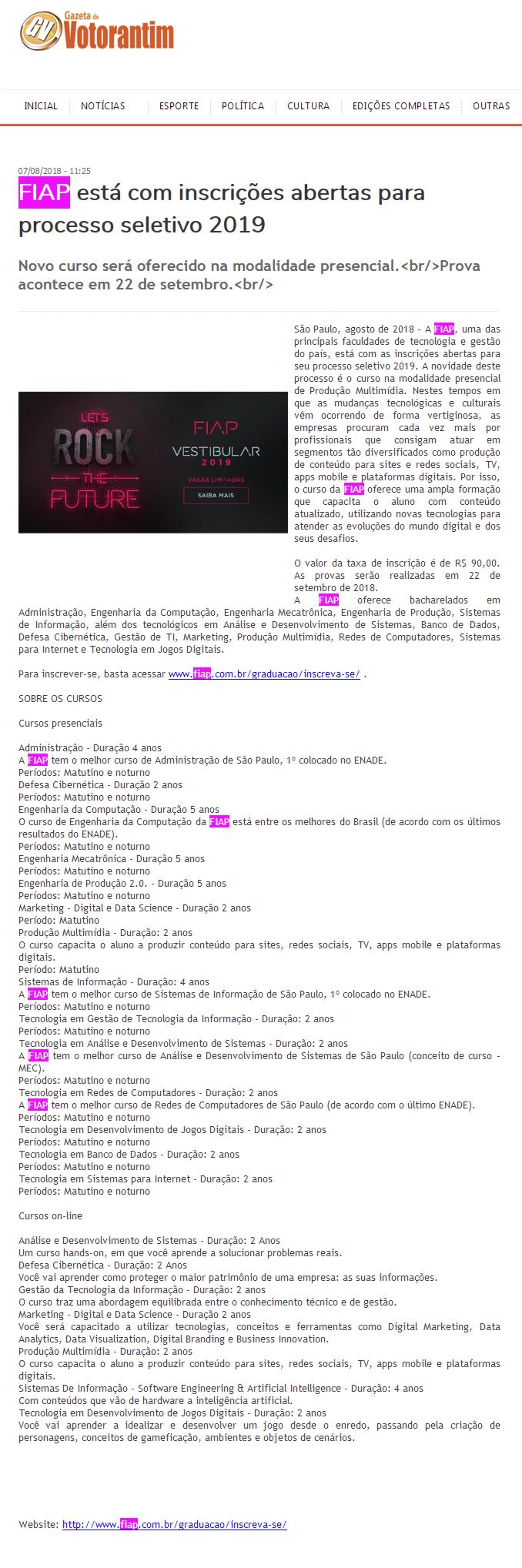 0807- Portal Gazeta de Votorantim