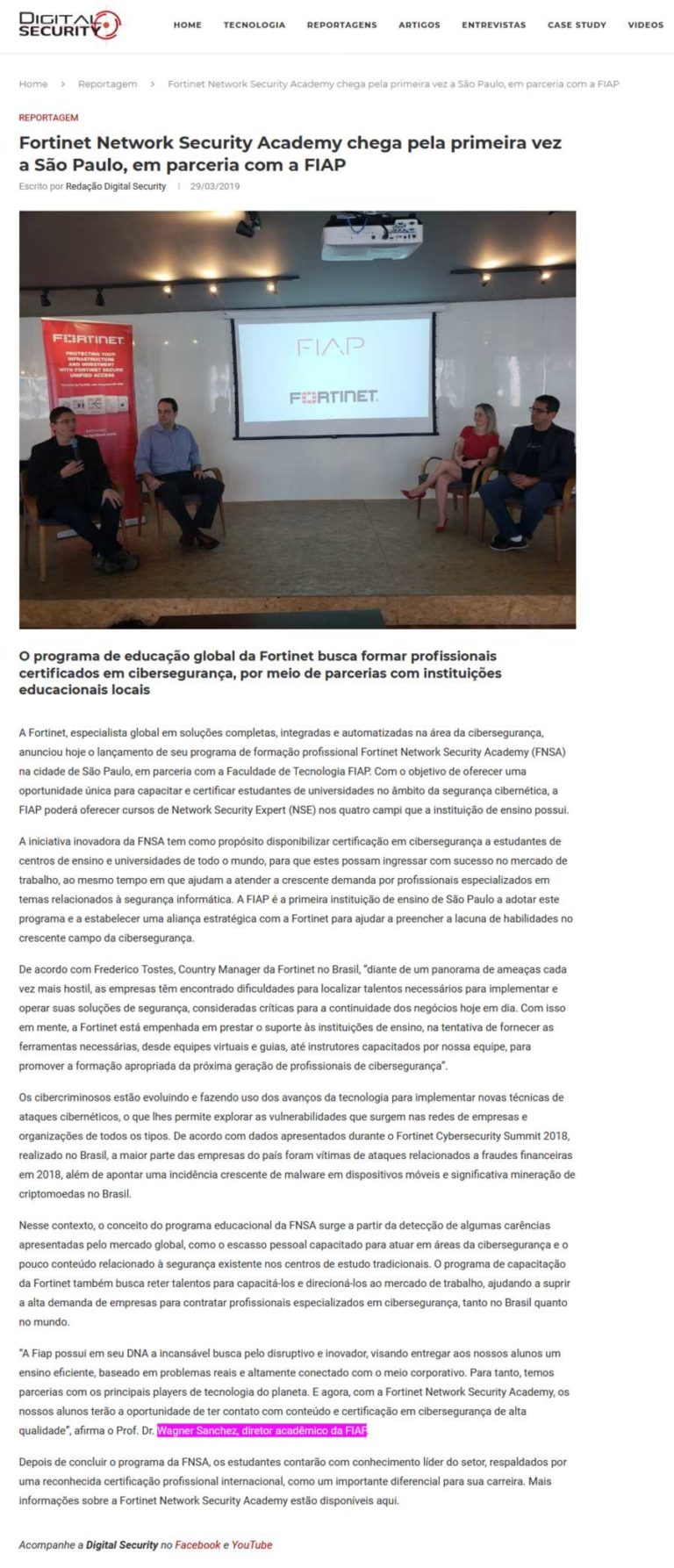 Portal Digital Security Notícias NETWORK SECURITY ACADEMY