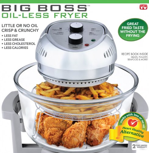 BIG BOSS 1300-Watt Oil-Less Fryer, 16-Quart BIG BOSS 1300-Watt Oil-Less Fryer, 16-Quart