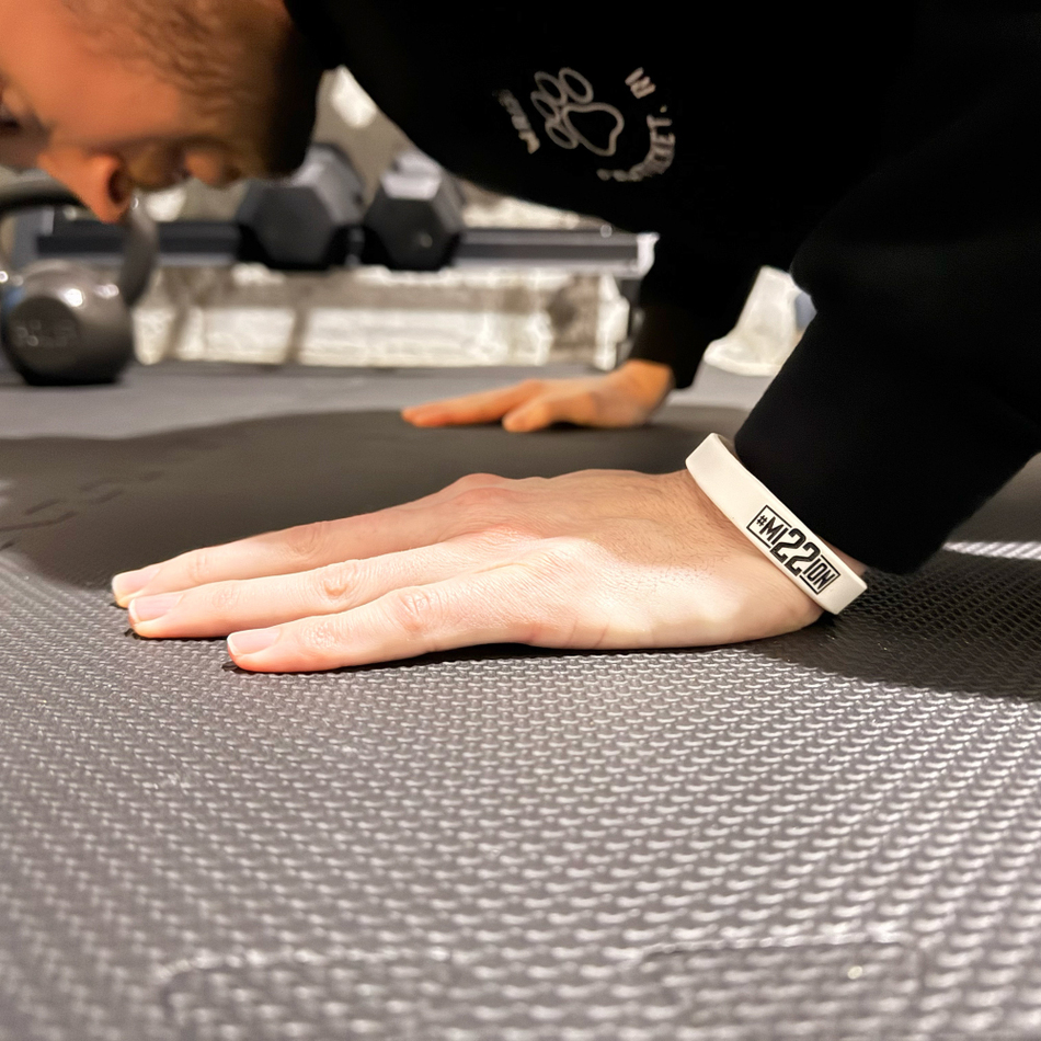 Mission 22 Classic Silicone Wristband custom made for Mission 22