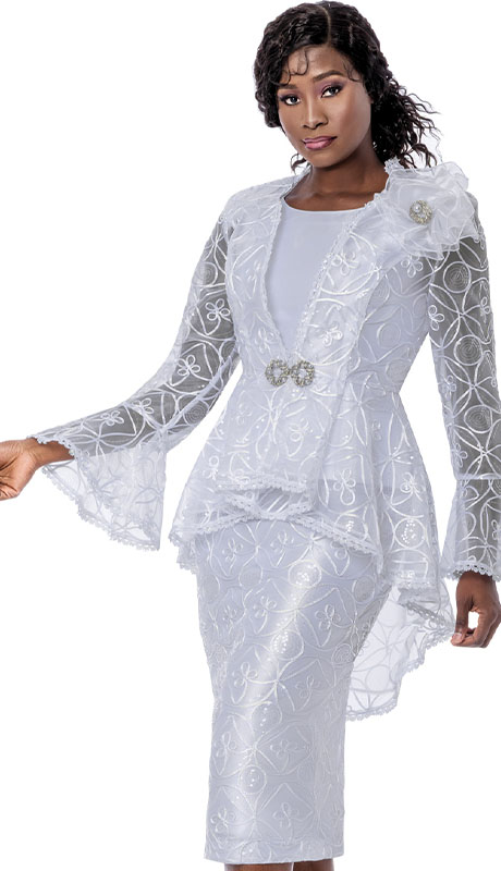 Terramina 7184-WHT Church Suit