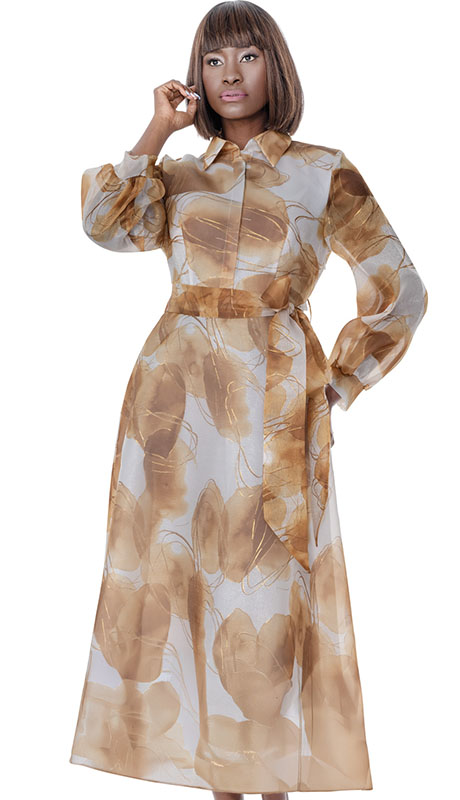 Terramina 7294-BRN Church Dress