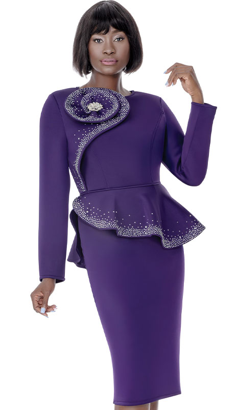 Terramina 7308-PUR Church Suit