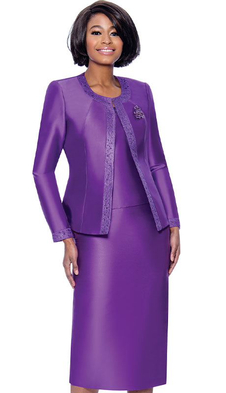 Terramina 7637-PUR Church Suit Terramina 7637-PUR Church Suit