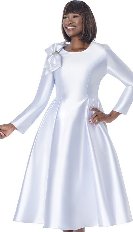 Terramina 7347-WHT Church Dress Terramina 7347-WHT Church Dress