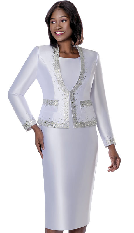 Terramina 7304-WHT Church Suit