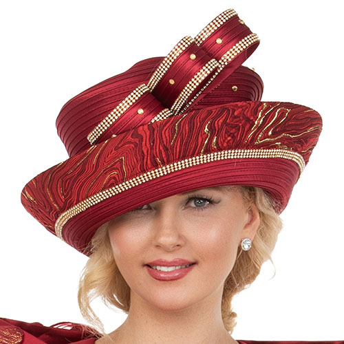 Giovanna HG1339-CRN Church Hat