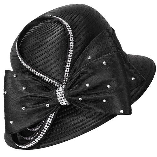 Giovanna HR1062-BLK Church Hat Giovanna HR1062-BLK Church Hat