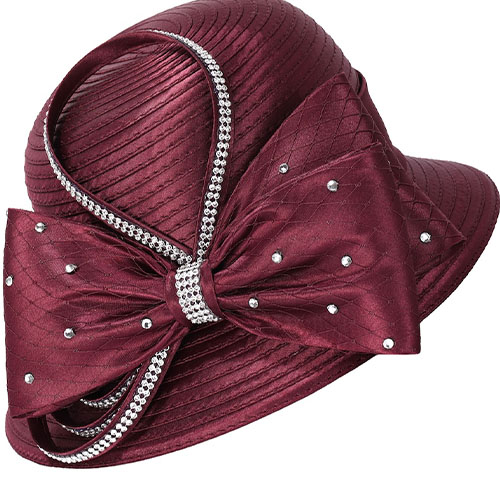 Giovanna HR1062-BUR Church Hat Giovanna HR1062-BUR Church Hat
