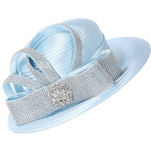 Giovanna HR1089-BLU Church Hat