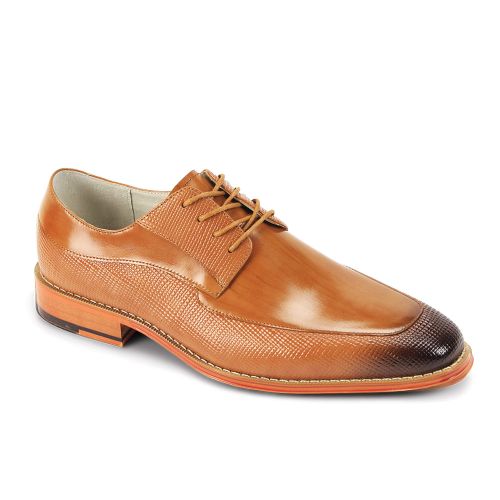 Giovanni Leather Dress Shoes-ASHER-TAN