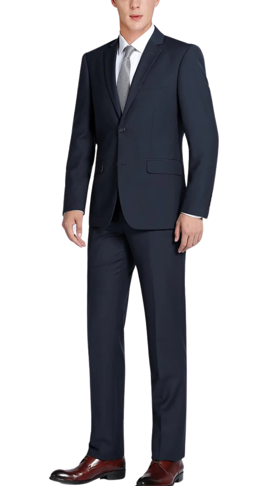 201-2 Men's 2-Piece Single Breasted Notch Lapel Suit