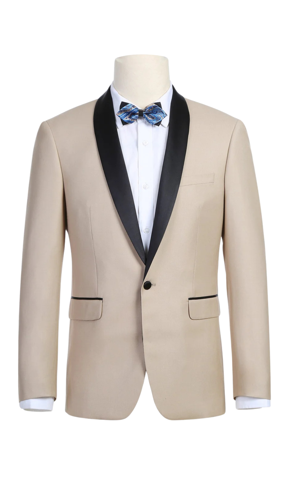 201-3 Men's Slim Fit 2-Piece Shawl Lapel Tuxedo Suit