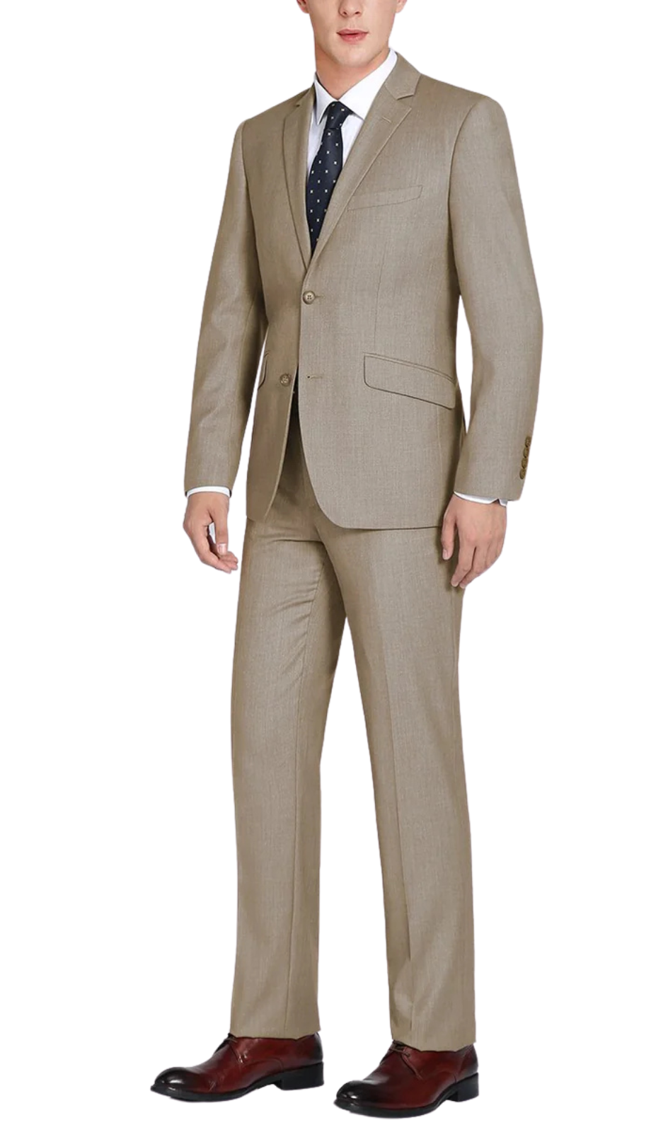 202-3 Men's 2-Piece Single Breasted Notch Lapel Suit